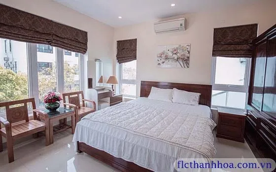 Phòng ngủ đơn villa sao biển sb109 rất rộng rãi